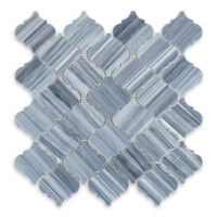 Bardiglio Veincut Marble 3" X 3" Arabesque Polished