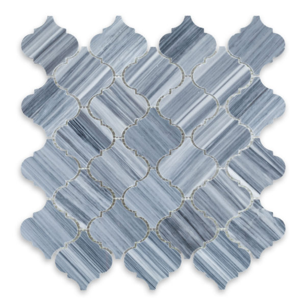 Bardiglio Veincut Marble 3" X 3" Arabesque Polished