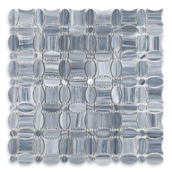 Bardiglio Veincut Marble Flower Polished