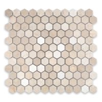 Crema Marfil Marble 1" Hexagon