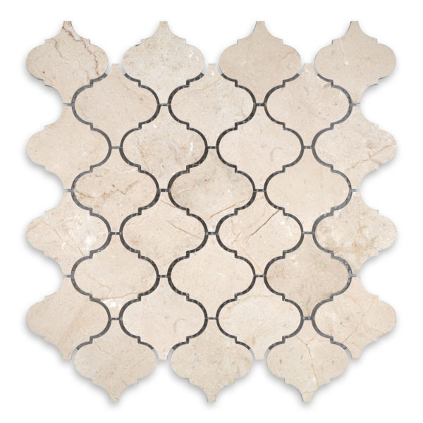 Crema Marfil Marble 3" X 3" Arabesque