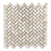 Crema Marfil Marble "5/8 X 1-1/4" Herringbone