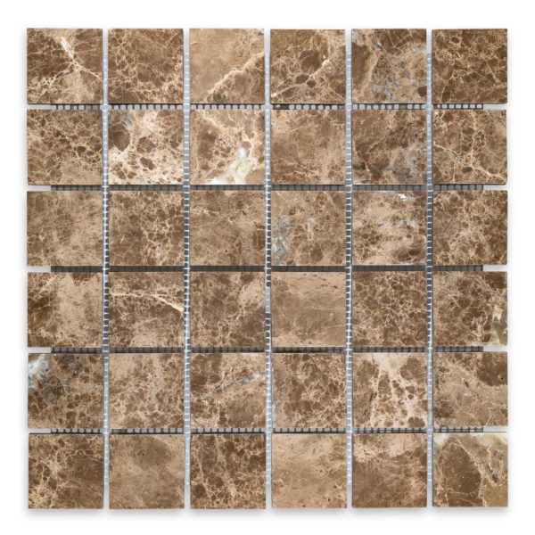 Emperador Light Marble 2" X 2" Square
