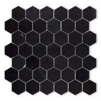Negro Marquina Marble 2" Hexagon