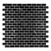 Negro Marquina Marble 5/8" X 1-1/4" Brick