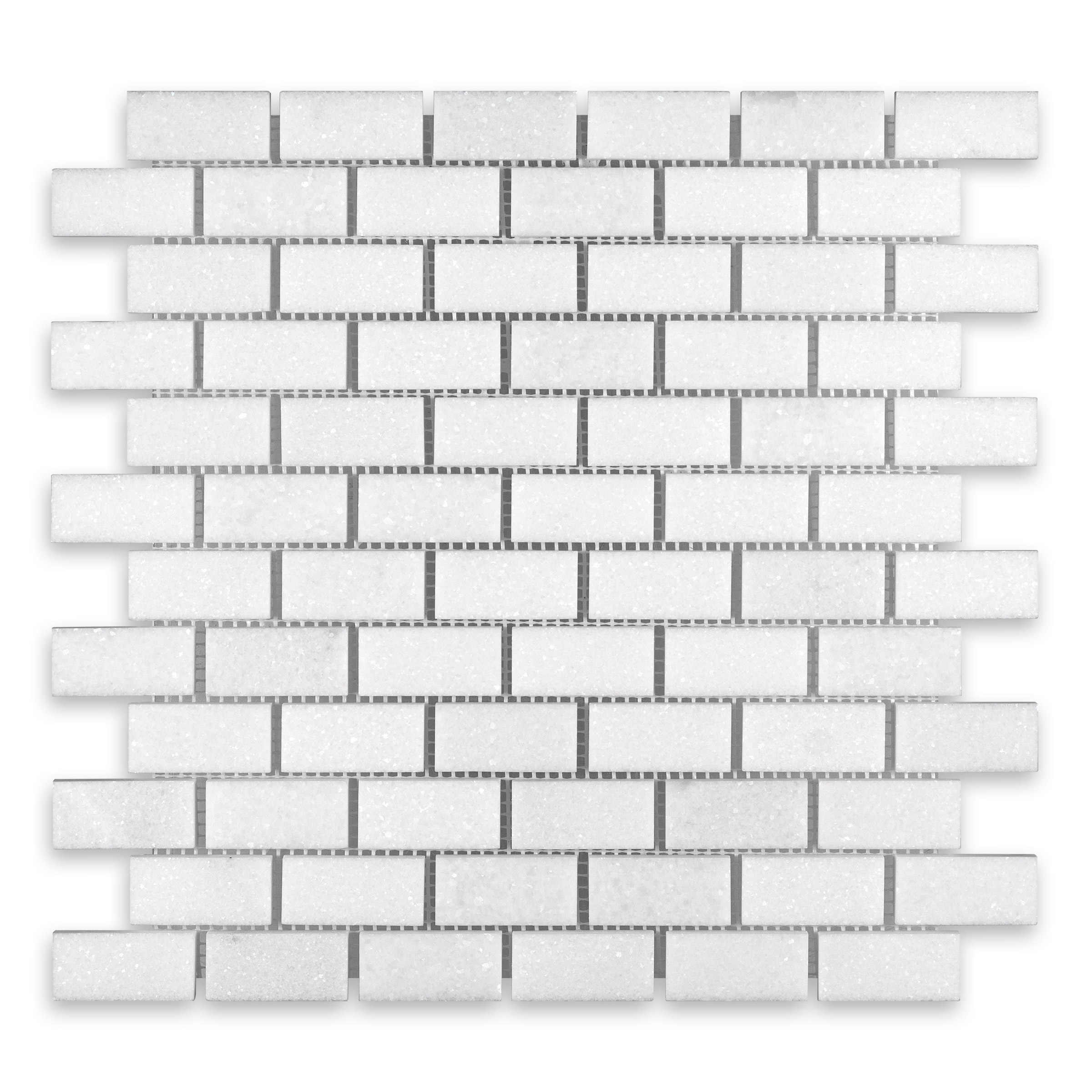 Thassos White Marble 1" X 2" Brick