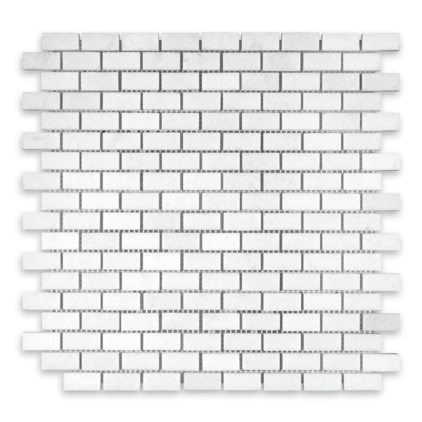Thassos White Marble 5/8" X 1-1/4" Brick