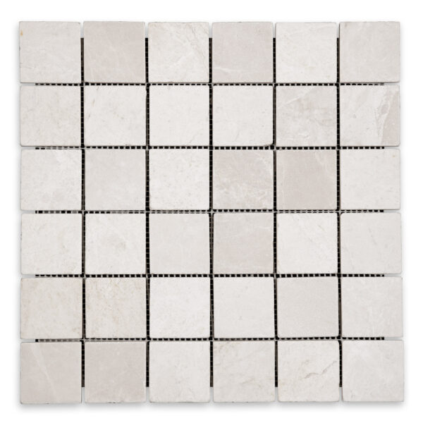 Botticino Turkish Marble 2" X 2" Square Tumbled