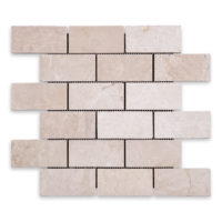 Botticino Turkish Marble 2" X 4" Brick Tumbled