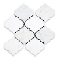 Calacatta Gold Marble 4" X 4" Arabesque