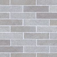 Purbeck Grey Blend Limestone Bush-Hammered/ Distressed Thin Brick Mesh