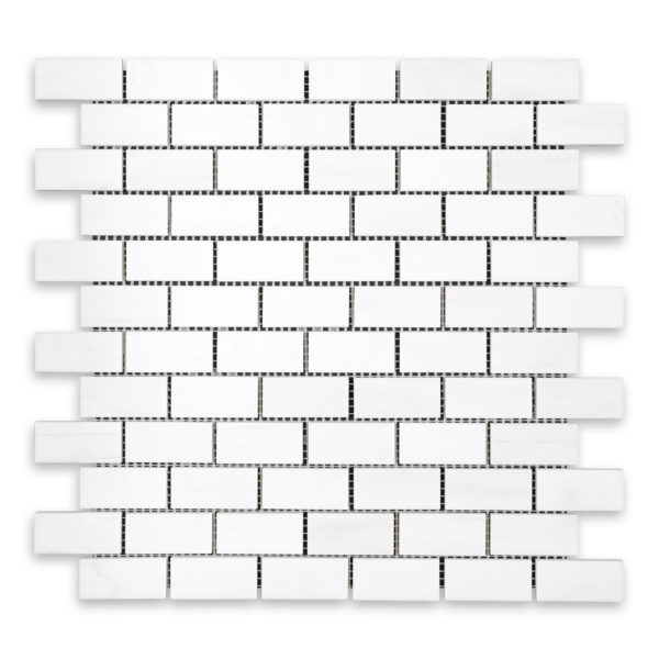 Bianco Dolomite Marble 1" X 2" Brick