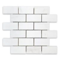 Bianco Dolomite Marble 2" X 4" Brick