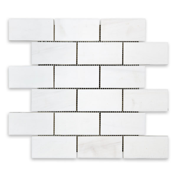 Bianco Dolomite Marble 2" X 4" Brick