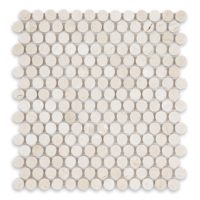 Crema Marfil Marble Penny Round