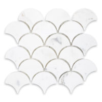 Calacatta Gold Marble 3" Fan