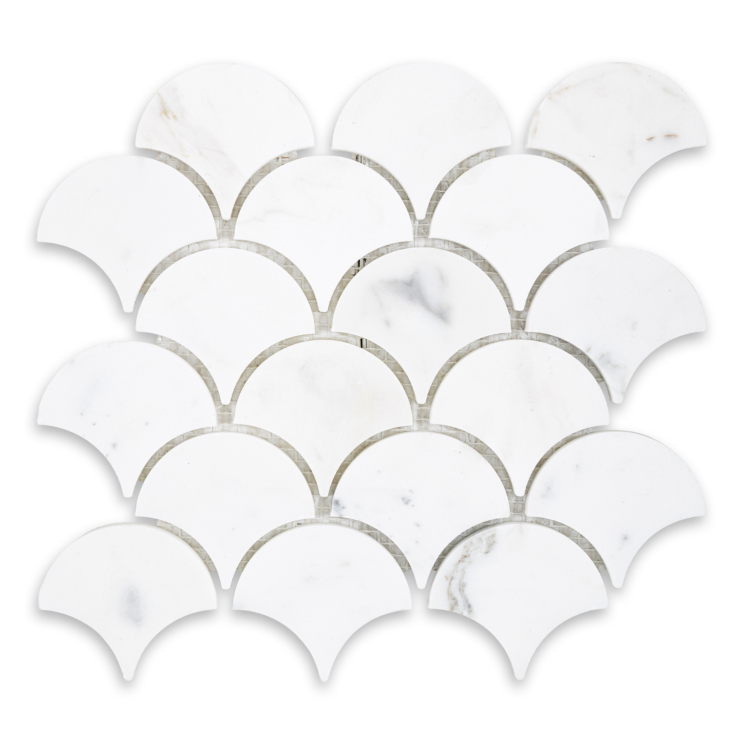 Calacatta Gold Marble 3" Fan