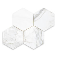 Calacatta Gold Marble 6" Hexagon