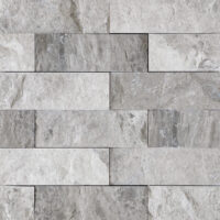 Tundra Grey Marble 2" X 6" Brick Splitface