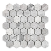 Tundra Grey Marble 2" Hexagon