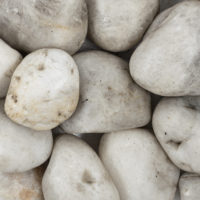 White Large Polished Loose Pebbles