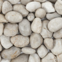 White Medium Polished Loose Pebbles