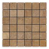 Noce Premium Travertine 2" X 2" Square Tumbled