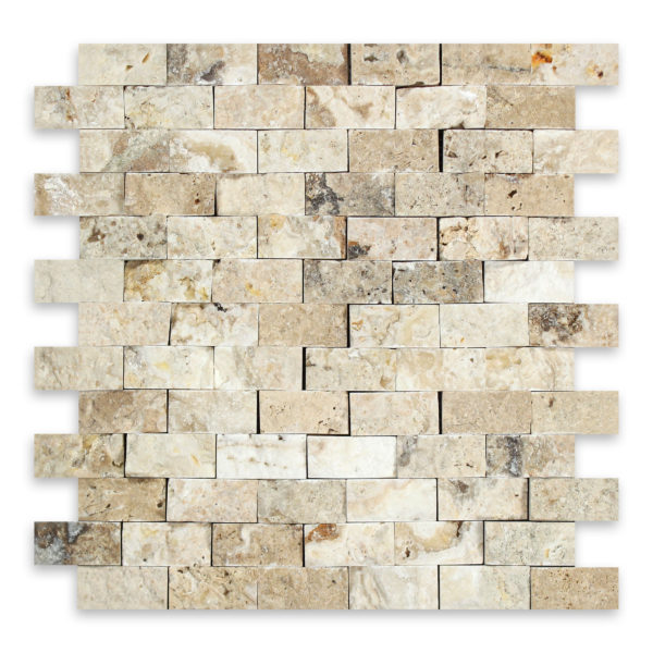 Philadelphia Travertine 1" X 2" Brick Splitface