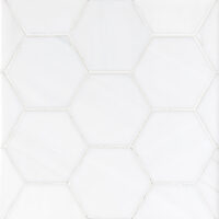 Bianco Dolomite Marble 4" Hexagon