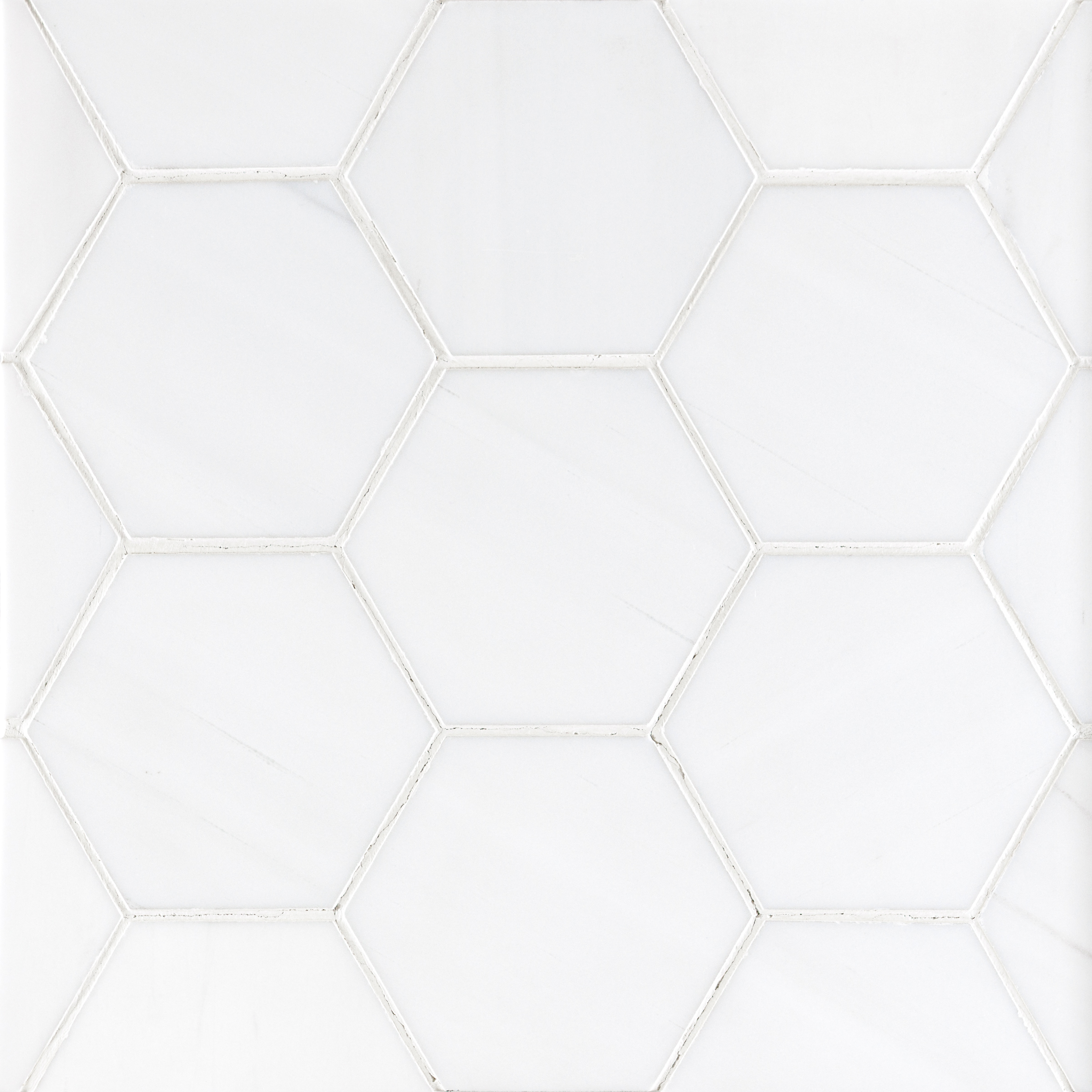 Bianco Dolomite Marble 4" Hexagon