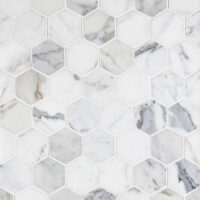 Calacatta Gold Marble 2" Hexagon