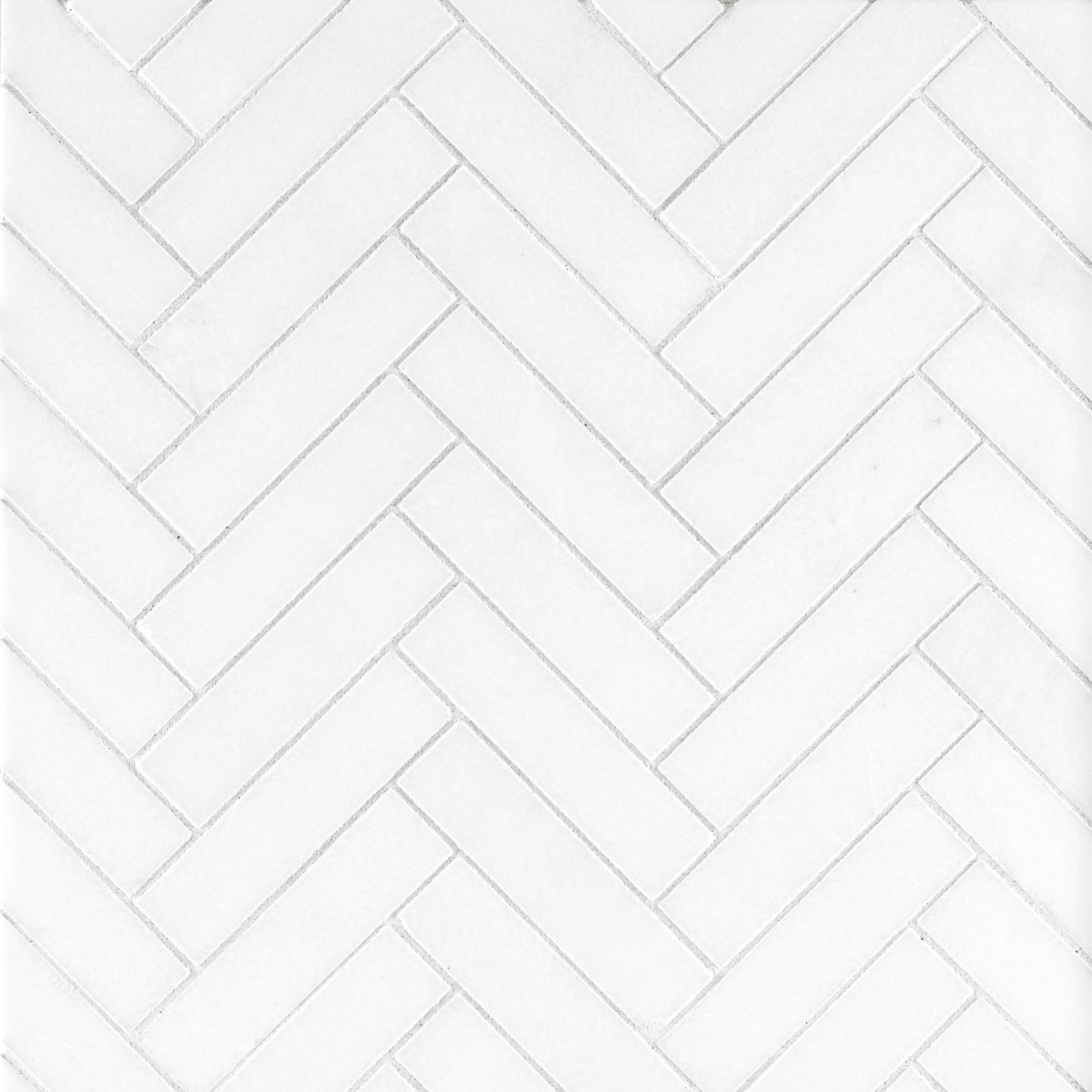 Thassos White Marble 1" X 4" Herringbone