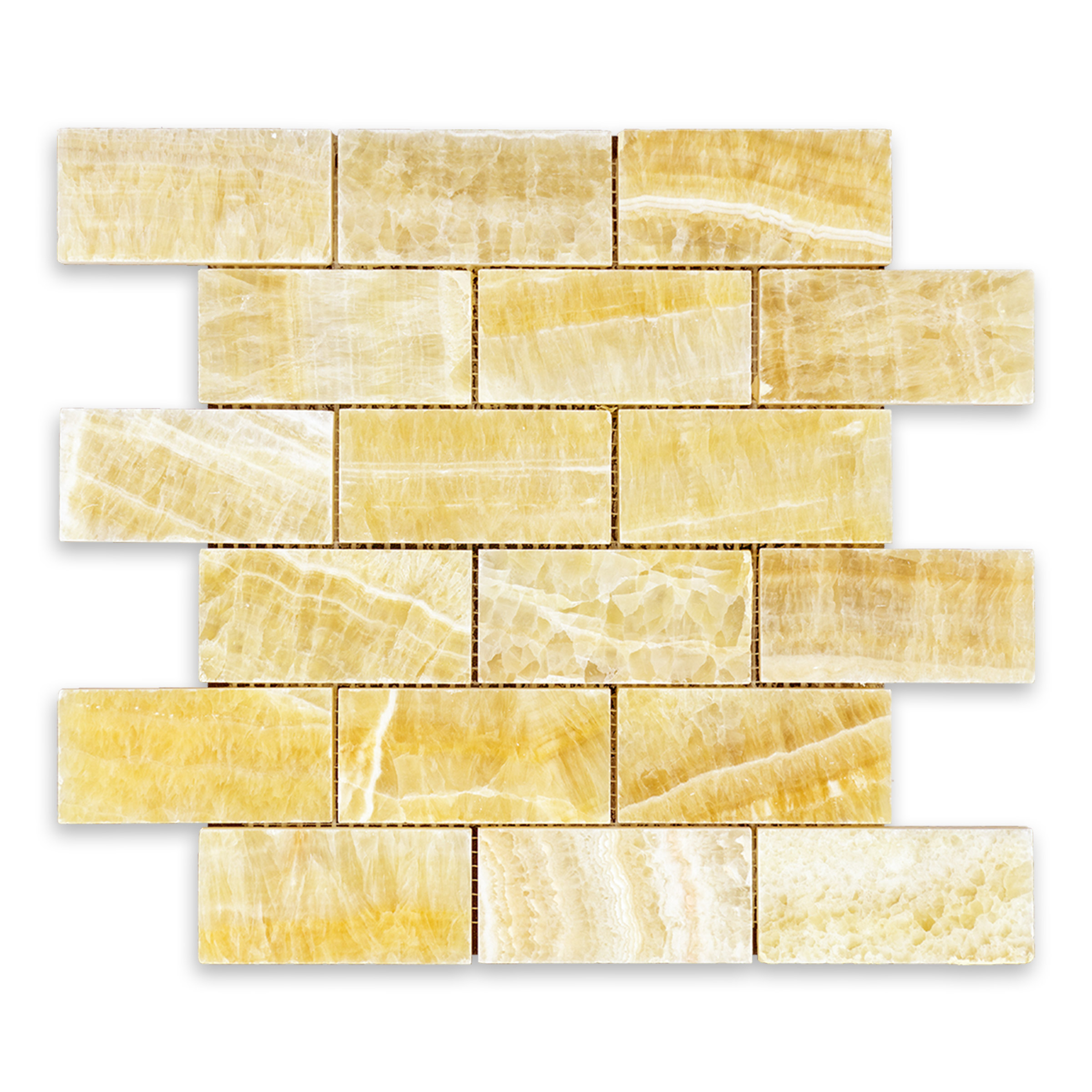 Honey Onyx 2" X 4" Brick Polished