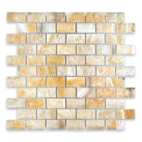 Honey Onyx 1" X 2" Brick Polished