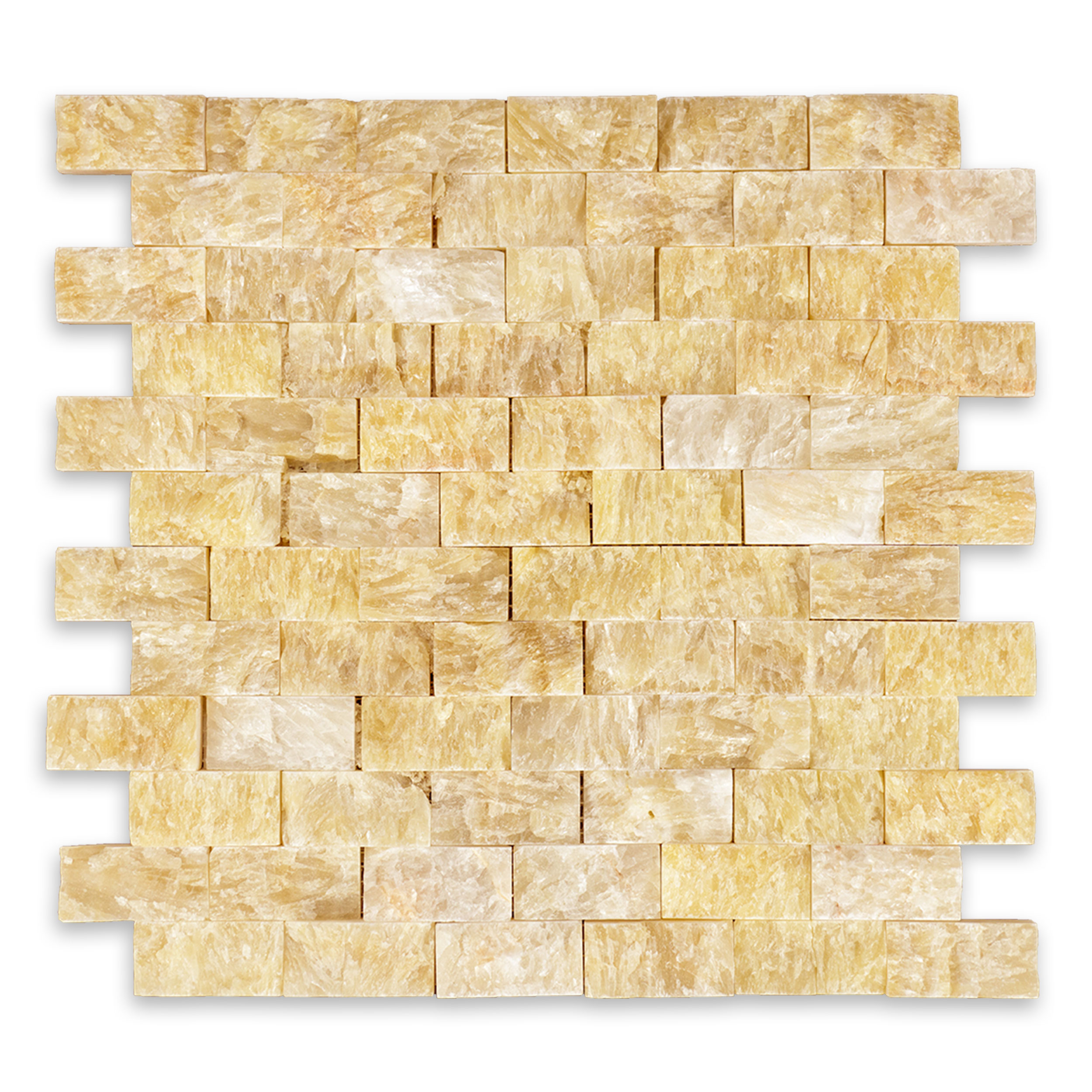 Honey Onyx 1" X 2" Brick Splitface