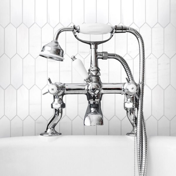 Bianco Dolomite Marble Picket Honed