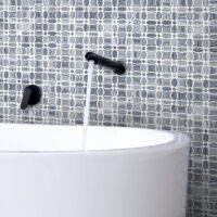 Bardiglio Veincut Marble Flower Polished