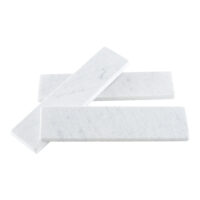 White Carrara Marble 2x8 Tumbled
