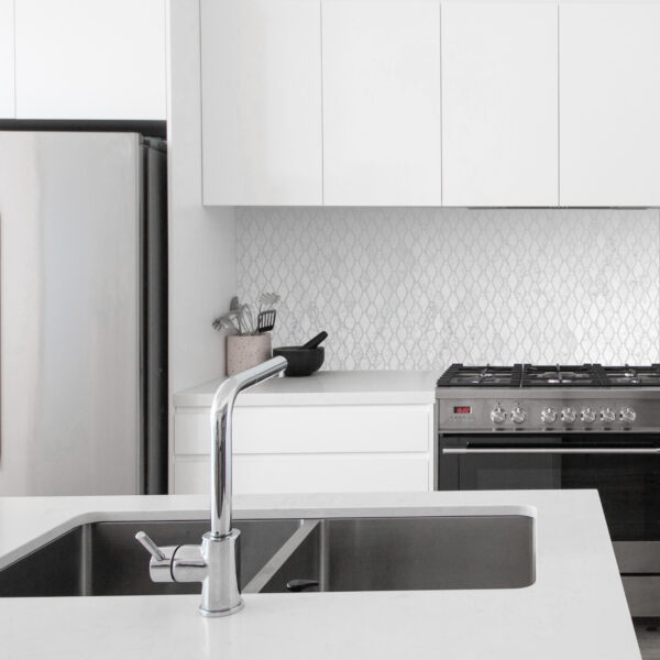 White Carrara Marble Bottle