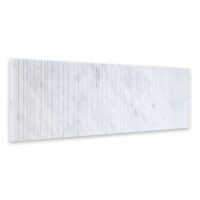Ravello White Carrara Marble 6x24 Fence