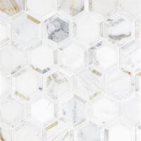 Calacatta Gold Marble Double Hexagon