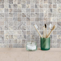 Silver Premium Travertine 2" X 2" Square