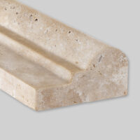 Walnut Travertine Classic Chair Rail F1