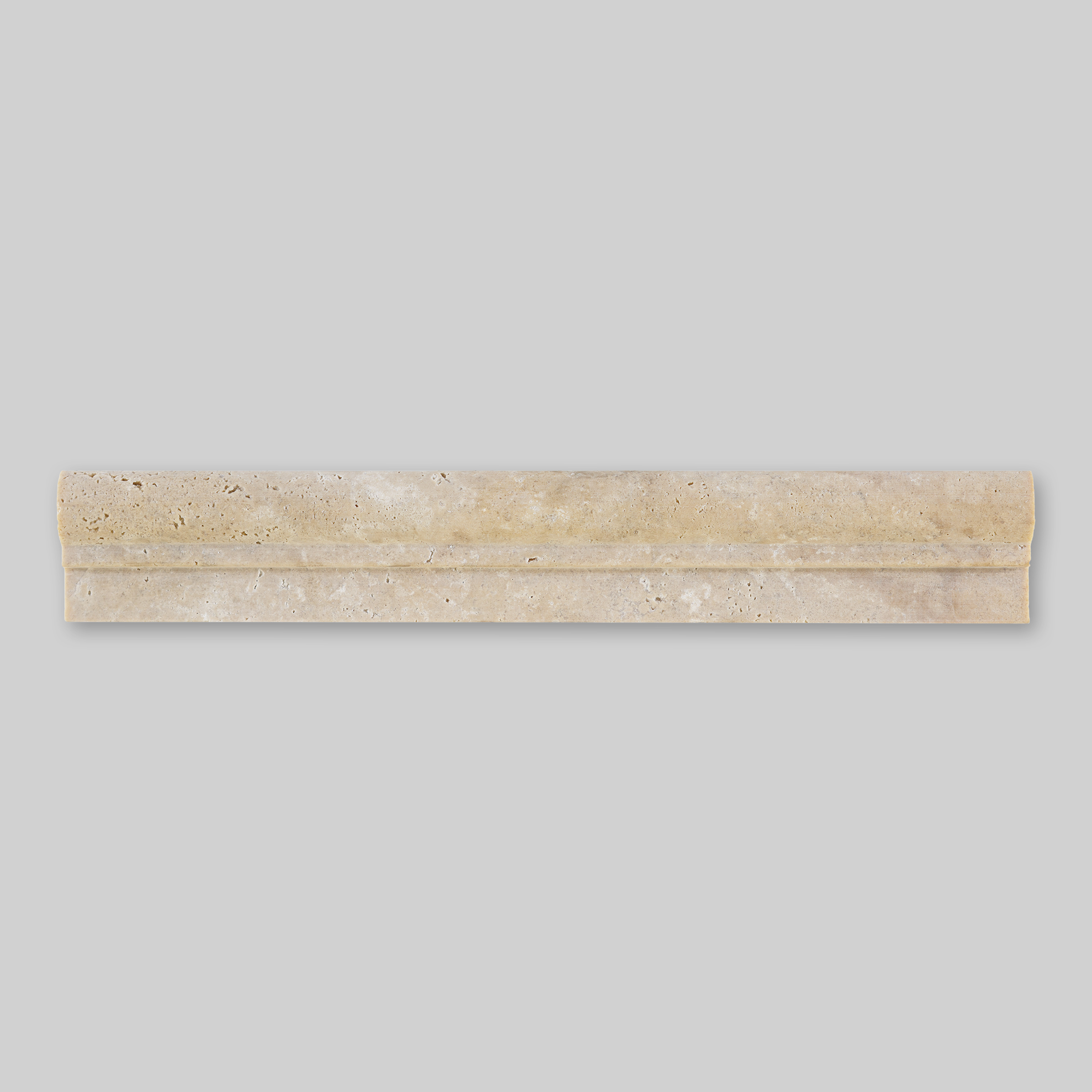 Walnut Travertine Classic Chair Rail F1