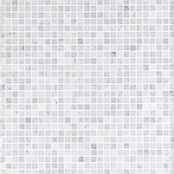White Carrara Marble 3/8" X 3/8" Square