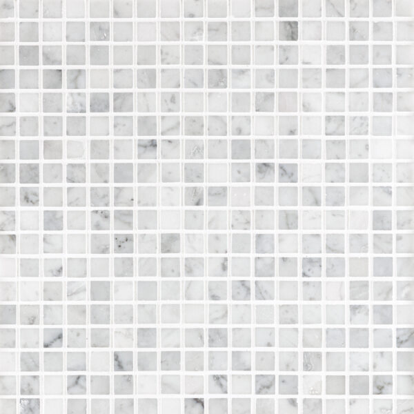 White Carrara Marble 5/8" X 5/8" Square
