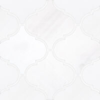 Bianco Dolomite Marble 6" X 6" Arabesque