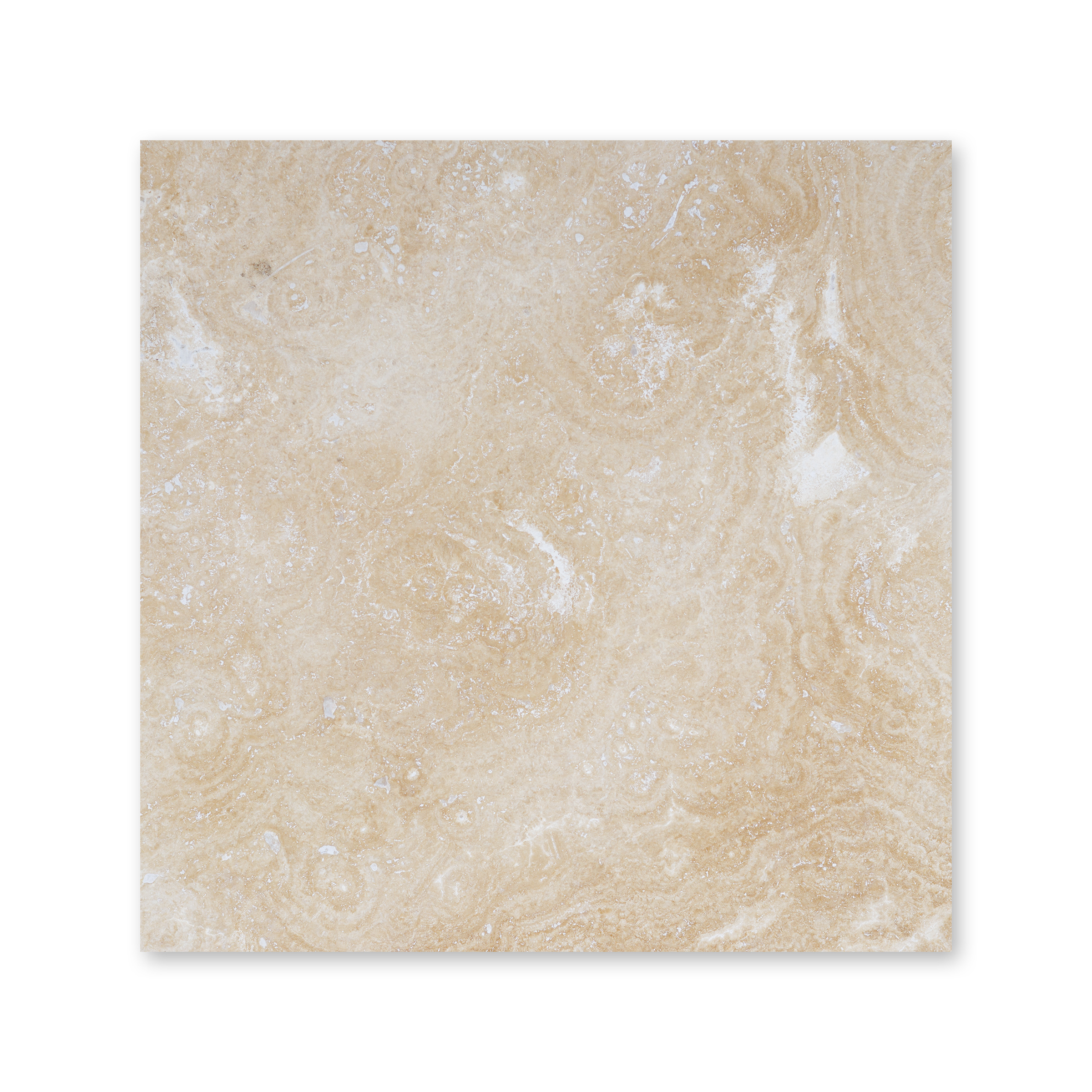Ivory Premium Travertine 16x16 Filled/ Honed