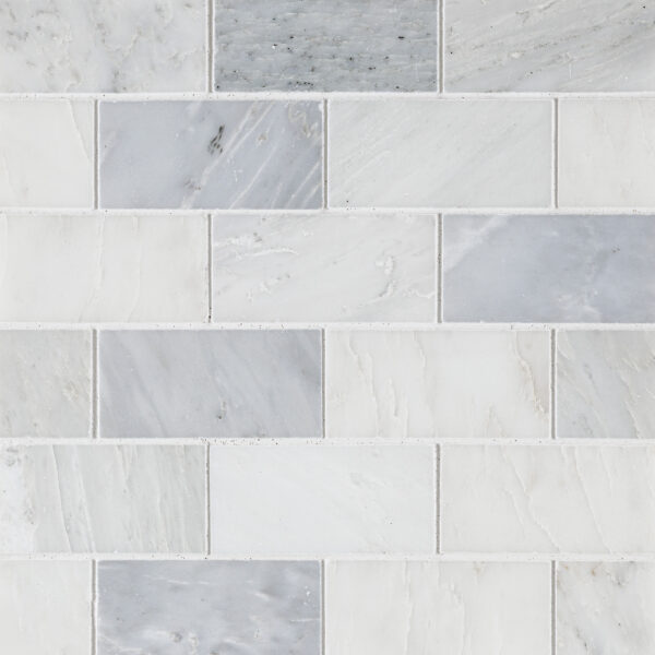 Oriental White Marble 2" X 4" Brick