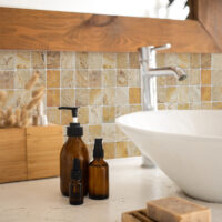 Valencia Travertine 2" X 2" Square Tumbled